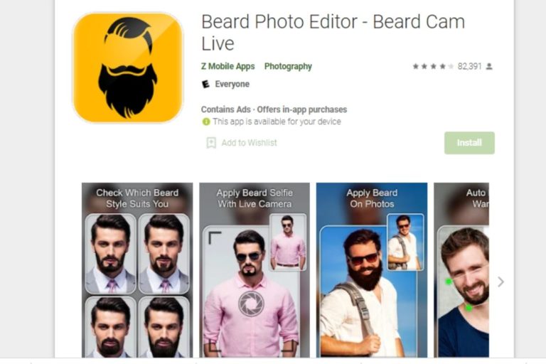 Colocar barba em pessoas pelo celular