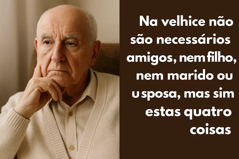 Na velhice, mais que amigos e família, estas 4 coisas fazem toda a diferença