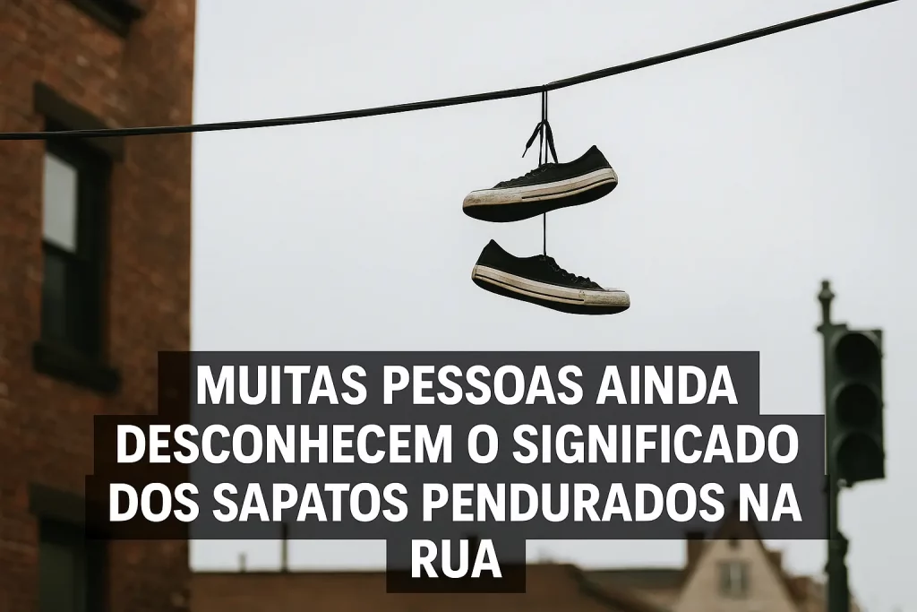 O que significa sapatos pendurados nos fios das ruas?