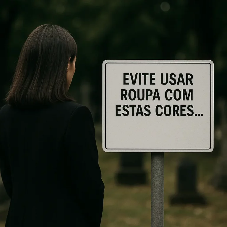 Quando for a um funeral, evite usar roupa com estas cores