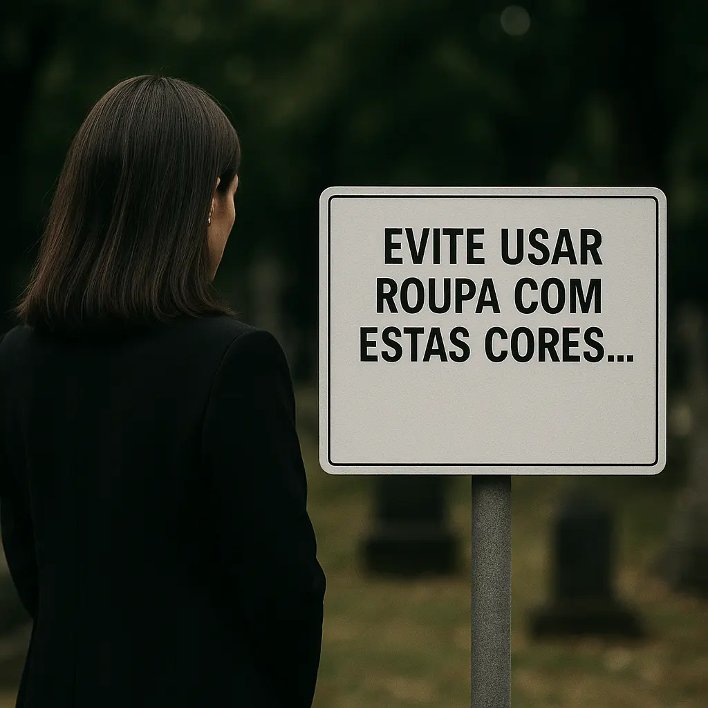 Quando for a um funeral, evite usar roupa com estas cores