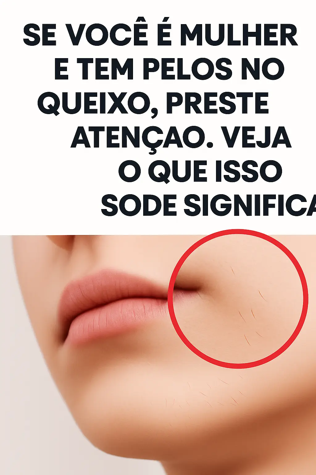 Pelos no queixo em mulheres