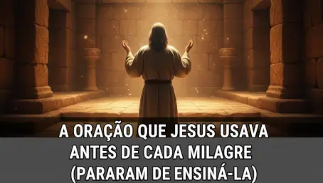 A oração que Jesus usava antes de cada milagre